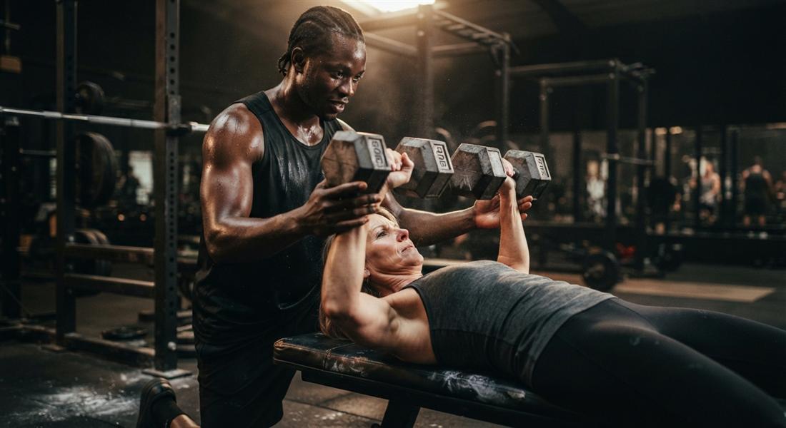 A personal training session